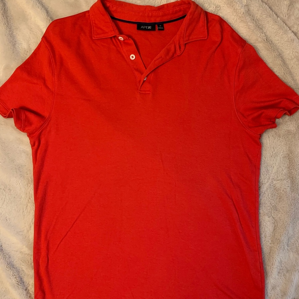 Red men’s polo